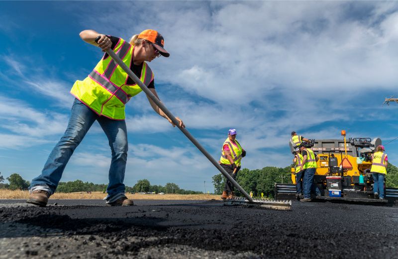 Stratenmaker in IJmuiden